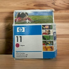 OEM HP 11 C4837A Magenta Printer Ink Cartridge NEW - OLD STOCK  - Expired 09/08 picture