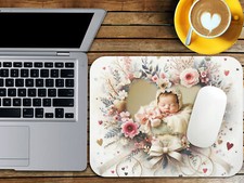 Personalized Photo mousepad, Custom Photo Desk Mat, Office Decor, Computer picture