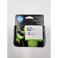 HP 62XL Tri-color High Yield Ink Cartridge C2P07AN Exp June 2024 Open Box picture