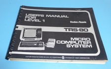 1978 TRS80 Model I Level 1 Users Manual First Edition Second Printing 262101 picture