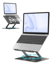 360° Rotating Laptop Stand for Desk | Adjustable, Foldable, Portable Aluminum... picture