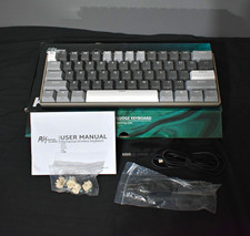 Royal Kludge RK61Plus Tri-Mode Wireless Mechanical Keyboard, RGB Hot Swap, Grey picture