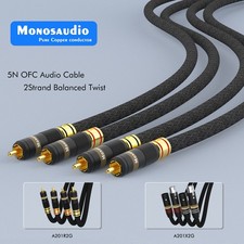Pair Audio XLR/RCA Cable Multiple OFC Copper Silver Plated Interconect Cable picture