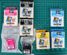 Brother LC31 Magenta Black Cyan Yellow Lot of 8 Cartridge Expired Sealed picture