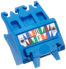 PANDUIT Mini-Com UTP TX-6A Modular Jack Top and Bottom 45 Degree Caps 10 Pieces picture