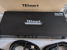 TESmart Duel Monitor Switch (HKS0802A1U) KVM Switch 8 Dual Monitor KVM  picture