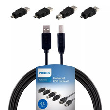 Philips 6ft USB 2.0 Universal Cable USB-C Male to Female – Open Box Excellent picture