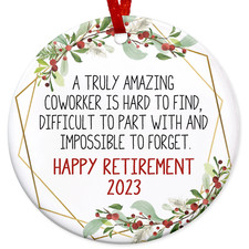 Retirement Ornaments Gifts for Women Coworker - Christmas, Thank You, Appreciati picture