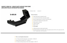 NEW Havis C-HDM-141 2013-2019 Ford Police Interceptor Sedan Pedestal Floor Mount picture