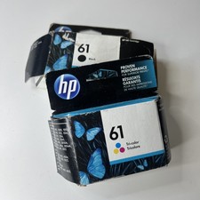 HP 61 Black & TriColor Printer Ink Cartridge Original EXP Apr ‘17 & Sept ‘12 NEW picture