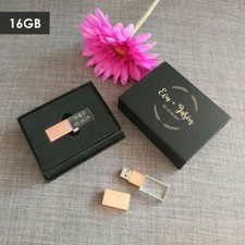 Personalized Crystal USB Flash Drive & Box Bundle, Wedding Gifts, Wedding USB picture