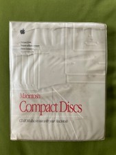 VTG 90S Macintosh Performa Compact Disc Vinyl Folder + 7 Discs +Guides GOOD  picture
