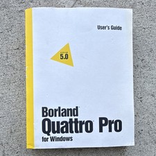 Borland Quattro Pro User Manual For windows, Book Only picture
