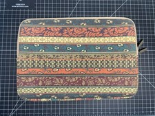 PLEMO Bohemian Pattern Multi Color Zip-around Laptop Case Suede Interior picture