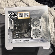 darkFlash White Tempered Glass Computer Case with Glass Side & Pre-installed Fa… picture