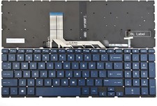 New For HP Victus 15-FA 15-FA0031DX 15-FB 15-FB0015NR US Blue Backlit Keyboard picture