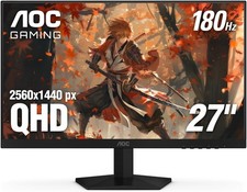 *READ* AOC 27 Inch Gaming Monitor 2K QHD 180Hz VA 1ms HDR, Q27G4XN picture