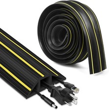 Floor Cord Cover, 10Ft Cord Covers for Wires on Floor, Extension Outdoor Cable C picture