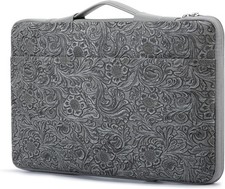 Embossed PU Leather 360° Heavy Duty Protective Laptop Sleeve for 15 inch-15.6 in picture
