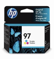 HP 97 Tri-Color Ink Cartridge New Sealed Genuine OEM *No box* picture