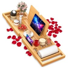 Beige Beige 2 Bathtub Tray Caddy - 23-34