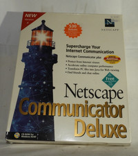 Netscape Communicator Deluxe Version 4 PC Software (1997) Sealed Box picture