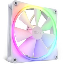 NZXT F140RGB 140MM RGB Fans Twin Pack with RGB Lighting Controller - White picture