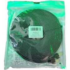 DEEGO Cat 8 Ethernet Cable 50FT Nylon Braided Flat 40Gbps 2000MHz Gold RJ45 New picture