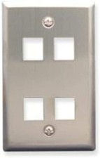 ICC FACE-4-SS IC107SF4SS - 4Port Face Stainless picture