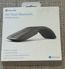 Microsoft Arc Touch Bluetooth Mouse Grey Model 1592 Brand New Factory Sealed picture