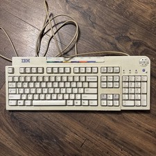 Vintage IBM Model KB-9930 Keyboard Corded, Tested Working picture
