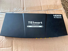 TESmart HKS401-M23 4-Port HDMI KVM Switch USB 3.0 Remote + 3x Bonus DP adapters picture