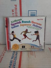 KidSpeak Spanish French German Italian Japanese Hebrew CD-ROM Used - #163 picture