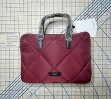 BaRgAiN BiN : KNOMO LONDON burgundy slim briefcase NWT picture