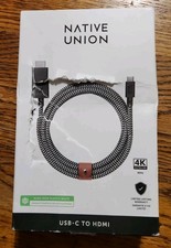Native Union 10' ft usb c to hdmi 4K cable for TV Monitor output for Android PC picture