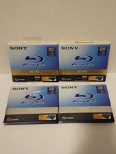 Lot of 4 New Sony Blu-Ray Disc 25GB BD-RE 1x-2x Speed Rewritable w/ Storage Case picture