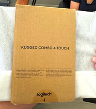Logitech Rugged Combo 4 Touch Keyboard Case w/ Trackpad iPad Blue picture