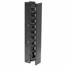 NEW HUBBELL VS76H VERTICAL CHANNEL STEEL CABLE ORGANIZER FOR 7ft BLACK RACK picture