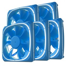 Vetroo DF120 Computer Case Fan, 120mm LED Lighting PC Cooling Fan - Blue picture