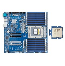 Gigabyte MZ33-AR1 Motherboard With AMD EPYC 9535 ES 64Cores SP5 CPU picture