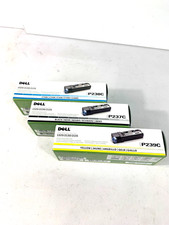 Genuine Dell OEM Toner Lot of 3 P237C P238C P239C 1320c 2130cn 2135cn picture