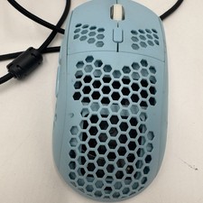 ZIYOULANG T60 Light Blue Honeycomb RGB Wired Gaming Mouse 6400DPI Ultrlight picture