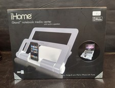 iHome iStand Notebook Media Center with Built-in Speakers IH-A711SS White New picture