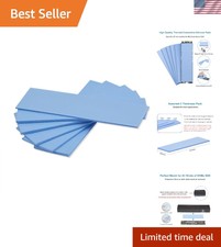 Versatile 6-Pack Blue Thermal Cooling Pads - Safe, Easy to Install for Tech Gear picture