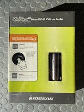BRAND NEW SEALED in Box iogear Mini view Micro DVI-D KVM Switch with Audio picture