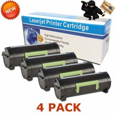 4 PK Ultra HY Black Toner Comp For Lexmark 50F1U00 501U MS510dn MS610 MS610dte picture