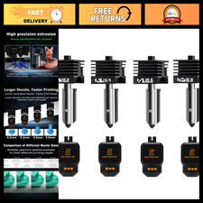 4Pack 0.2/0.4/0.6/0.8MM Hotend Nozzle Set for 3D Printers, High Temp Quick Swap picture