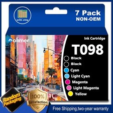 98 Compatible Ink 7 Pack With New Chip for Artisan 700 Artisan 710 Artisan 725 picture