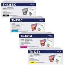For Brother TN436BK TN436C TN436Y TN436M Toner Cartridge - High Yield picture