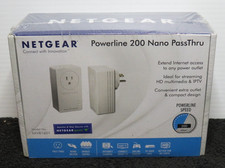 NETGEAR POWERLINE 200 NANO PASSTHRU XAVB1601 NEW SEALED picture
